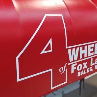 Old awning fragment (reference), previous employer